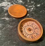 Zero Stock- Antique Small Nautical Dry Card Compass Made by R Merrill &  Sons New York