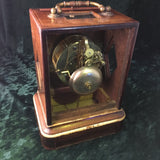 Zero Stock-Antique Carriage Officers Mantle  Bell Striking Clock Stein Paris 14 Days