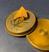 Zero Stock-Antique Pocket Sundial Compass Made in France