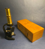 Zero Stock-Antique Field Microscope  Made in Germany