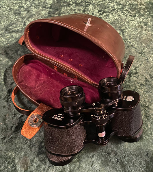 Zero Stock- Vintage Nippon Kogaku Nikon Binoculars 9x35 7.3 Degrees Japan
