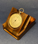 Zero Stock-Antique Sterling Silver Pocket Barometer Altimeter Made in London England