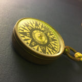Zero Stock- Antique Small Nautical Dry Card Compass C.H. White Baltimore Maryland