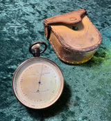 Zero Stock- Antique Surveying Aneroid Barometer Keuffel & Esser New York