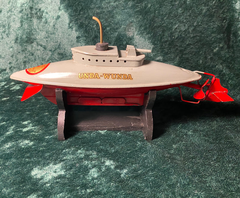【美品、動作OK】イギリス製 サブマリン UNDA-WUNDA 潜水艦 外箱付 Zero Stock- Vintage Sutcliffe Unda-Wunda Clockwork Diving