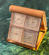 Zero Stock-Vintage Angelus Foursome 8 Day Clock Compendium Made in Switzerland