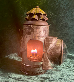 Zero Stock-Antique Dietz Police Oil Lantern or Dark Lantern Patent April 13 1886 New York