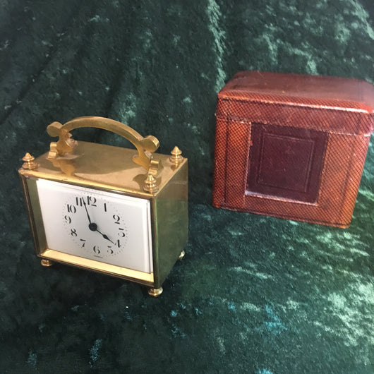 Zero Stock- Antique Small Carriage Clock  Made in France