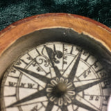 ZERO STOCK-Antique Floating Card Compass From Napoleonic Wars Era