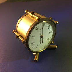 ZERO STOCK-SMALL BRASS BIMETALLIC TABLE THERMOMETER