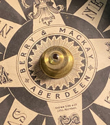 Zero Stock - Antique  Nautical Floating Card Compass Made  by Berry Mackay Aberdeen Scotland