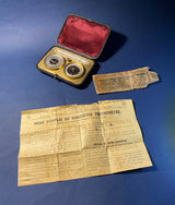Zero Stock- Antique Pocket Barometer Altimeter Compass  Compendium  Made in France