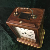 Zero Stock-Antique Carriage Officers Mantle  Bell Striking Clock Stein Paris 14 Days