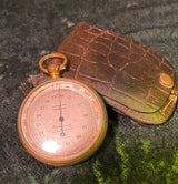 Zero Stock-Antique Pocket Altimeter Barometer Made by Tycos Short & Mason London