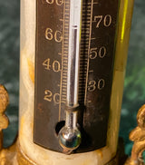 Zero Stock- Antique Brass Table Thermometer Made in England
