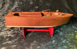 Zero Stock- Vintage Wood Toy Boat Made in Japan