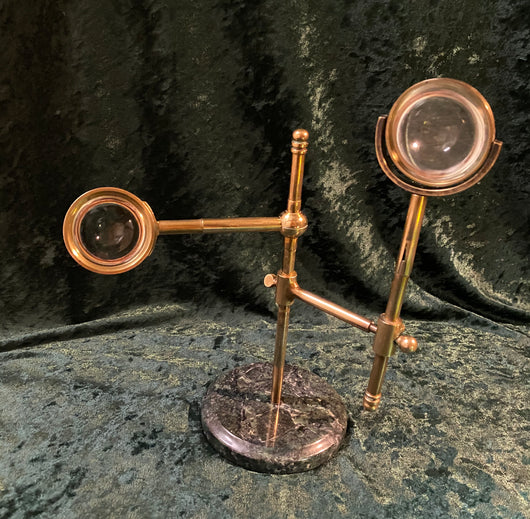 Zero Stock- Antique Microscope Bullseye  or Bench Condenser Lens