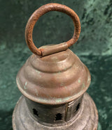 Zero Stock Antique Fresnel Glass Ship’s Oil Lantern PERKO USA