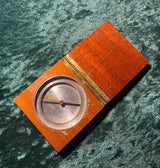 Zero Stock-Antique Mahogany Case Compass Made in France