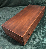 Zero Stock- Antique Mahogany Telescope With Tripod Made in England