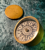 Zero Stock-Antique Small Nautical Dry Card Compass F. W. Lincoln Jr. & Co Boston