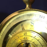 Zero Stock-Antique Pocket Sundial Compass In Hunter Style Case