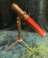 Zero Stock- Antique Mahogany Telescope with Tripod Made by Dollond London