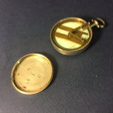 Zero Stock-Antique Sterling Silver Compass Made In England From Georgian Era