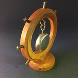 Zero Stock-Antique Sterling Silver Compass Made In England From Georgian Era