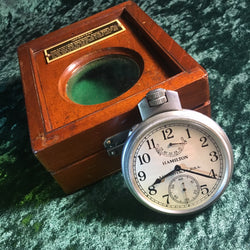Zero Stock- Vintage US Navy Hamilton Model 22  Chronometer Deck Watch