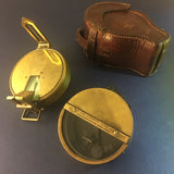 Zero Stock-Antique Green Card Prismatic Compass  and Clinometer J.J. Hicks London