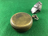 ZERO STOCK-ANTIQUE POCKET ALTIMETER BAROMETER MADE BY J.J. HICKS