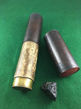 ZERO STOCK-FIELD TELESCOPE SPYGLASS WITH MAHOGANY BARREL