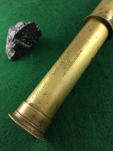 ZERO STOCK-FIELD TELESCOPE SPYGLASS WITH MAHOGANY BARREL
