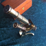 ZERO STOCK-Antique Microscope by Armstrong & Bro, Manchester England