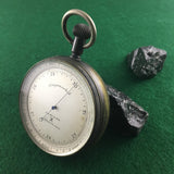 ZERO STOCK-ANTIQUE POCKET ALTIMETER BAROMETER MADE BY J.J. HICKS