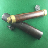ZERO STOCK-FIELD TELESCOPE SPYGLASS WITH MAHOGANY BARREL