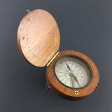 ZERO STOCK-ANTIQUE POCKET COMPASS MADE BY NEGRETTI & ZAMBRA LONDON