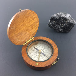 ZERO STOCK-ANTIQUE POCKET COMPASS MADE BY NEGRETTI & ZAMBRA LONDON