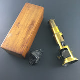 ZERO STOCK-VINTAGE FIELD MICROSCOPE OR DRUM MICROSCOPE