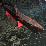 Zero Stock - Vintage Westlake Model Submarine Aluminum and Wood  Tarpon SS-175