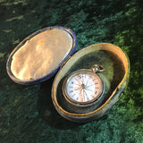 Zero Stock- Antique Compass with Porcelain Dial Made by L. Casella London