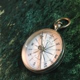 Zero Stock- Antique Compass with Porcelain Dial Made by L. Casella London