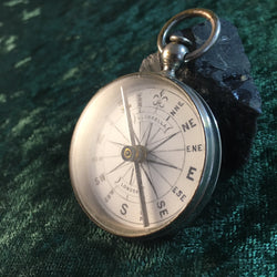 Zero Stock- Antique Compass with Porcelain Dial Made by L. Casella London