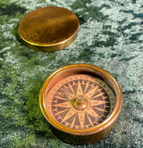 Zero Stock - Antique Small Nautical Floating Card Compass Made  by Spencer & Co 111 Minories London